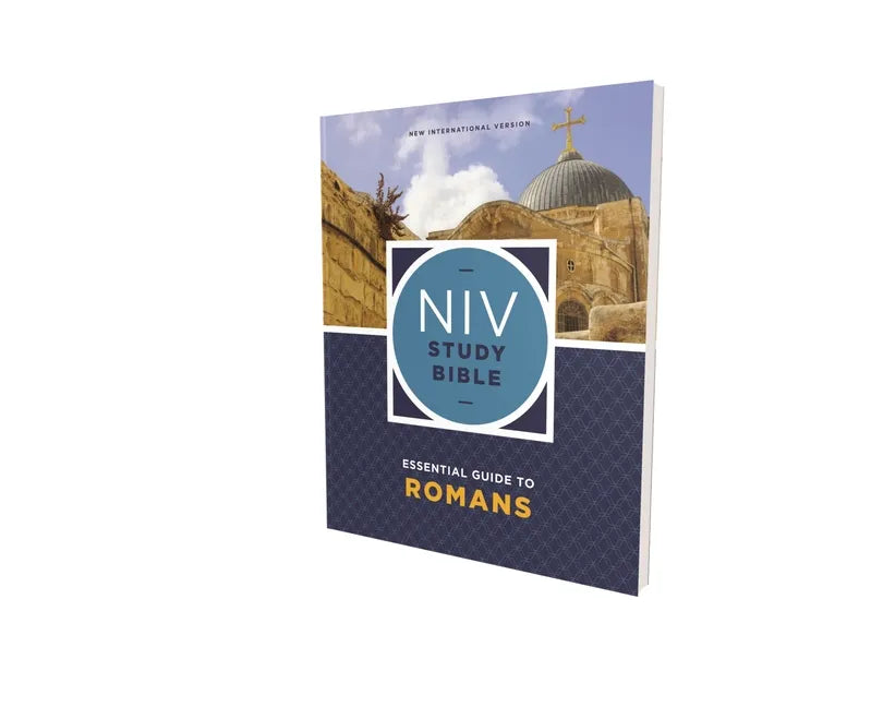 Paperback NIV Study Bible Essential Guide to Romans, red-letter cover