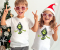 Kids white graphic T-shirt with green character and “Ewww People” text