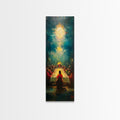 Last Supper canvas print with glowing Christ and apostles around a long table