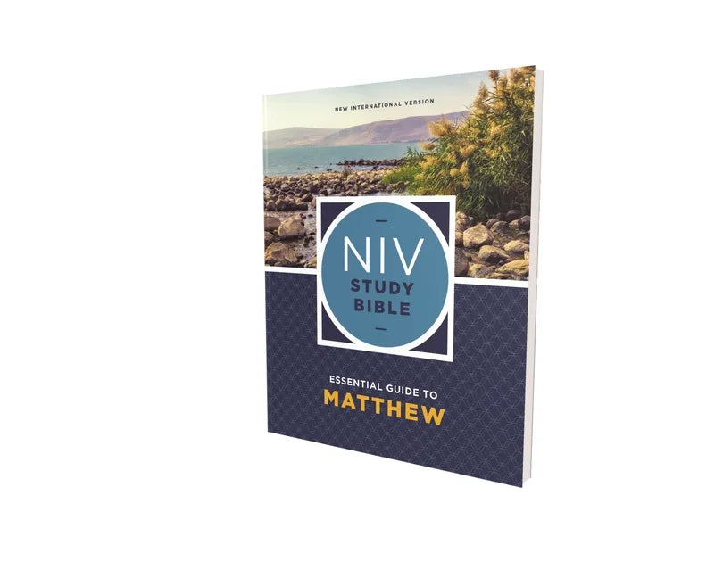 NIV Study Bible Essential Guide to Matthew paperback with illustrated front cover