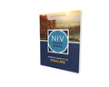 Paperback NIV Study Bible Essential Guide to the Psalms with NIV logo on blue cover