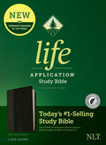Life Application Study Bible, third edition, black imitation leather cover with NLT logo