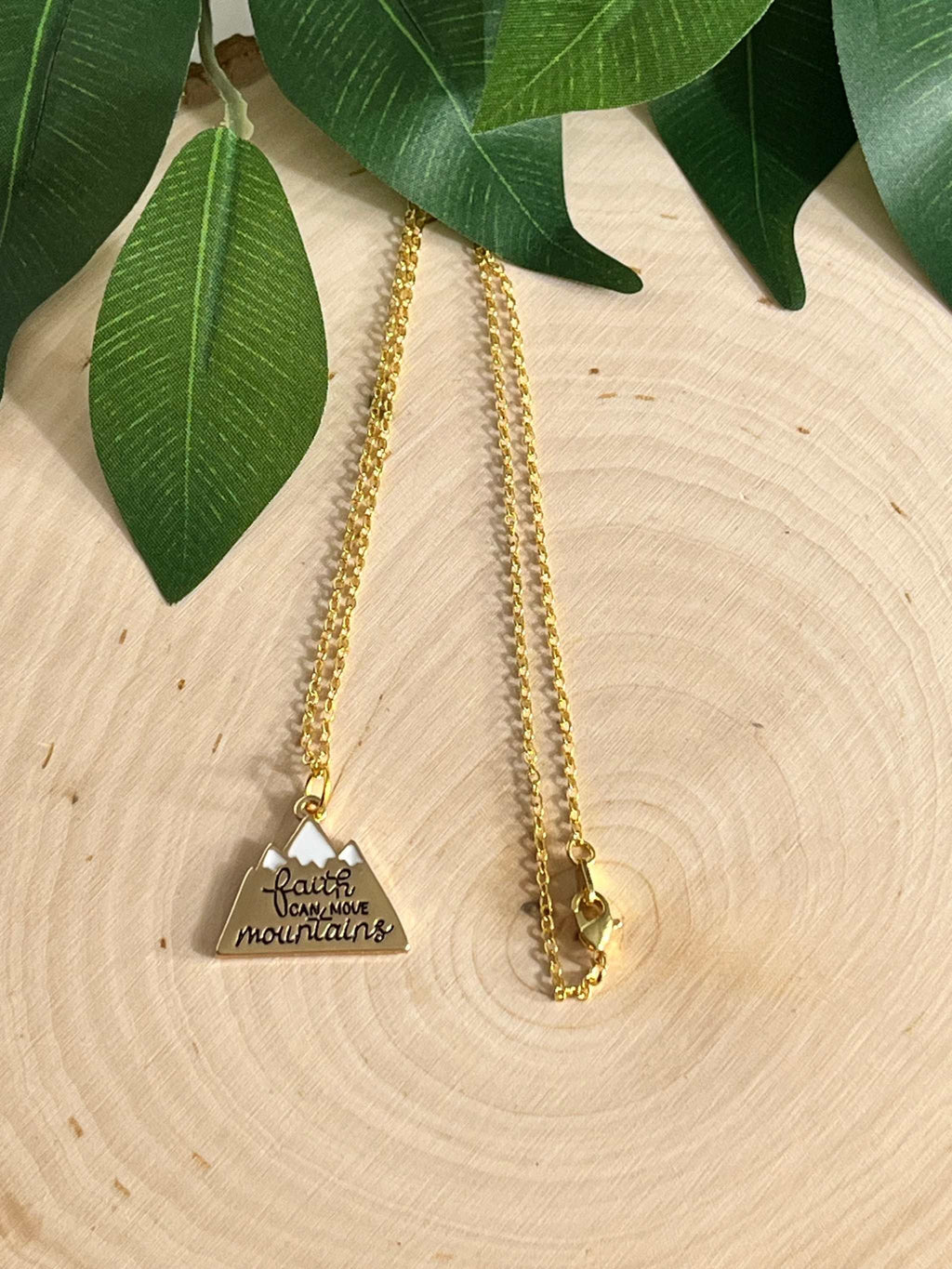 Gold chain double-layer necklace with heart pendants and scripture text
