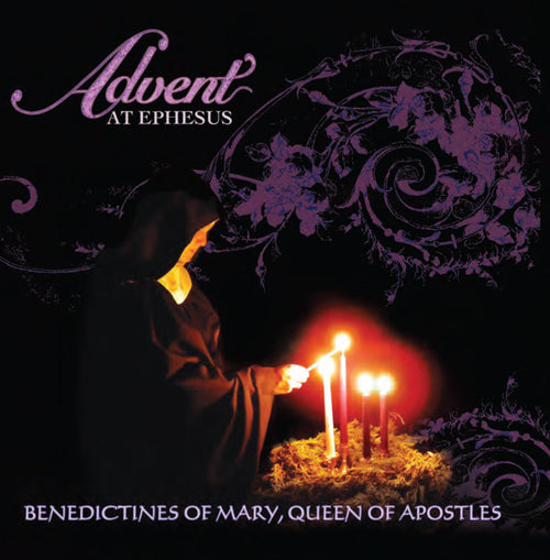 CD case cover with candlelight, floral artwork, and silhouette praying