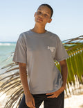 Light gray unisex tee with Amen heart logo on chest