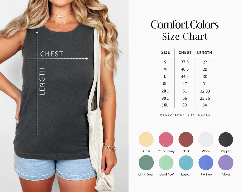 Mama Comfort Colors tank top, dark gray, condensed MAMA print, scoop neck