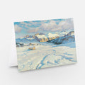 O’Lynch of Town winter landscape canvas print, snowy mountains and tracks