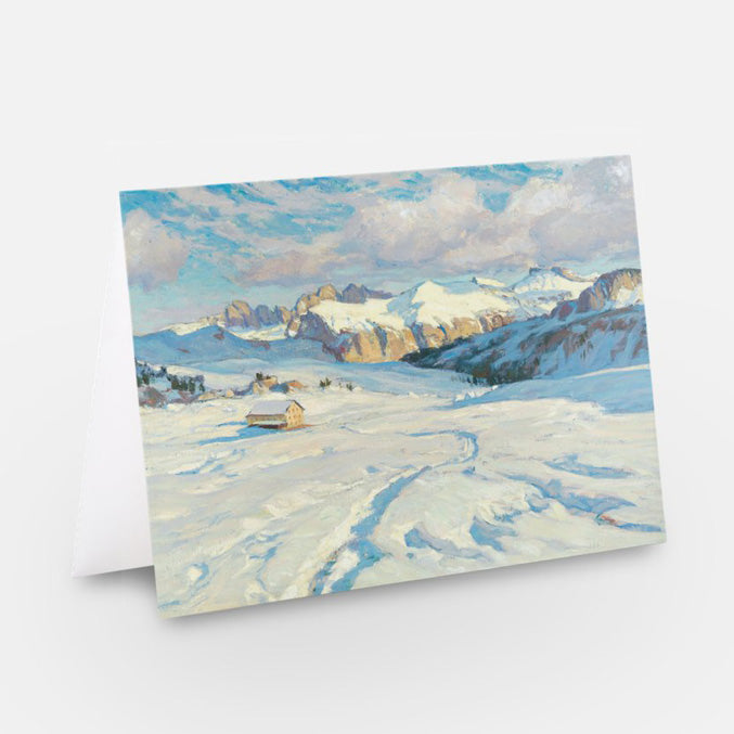 O’Lynch of Town winter landscape canvas print, snowy mountains and tracks