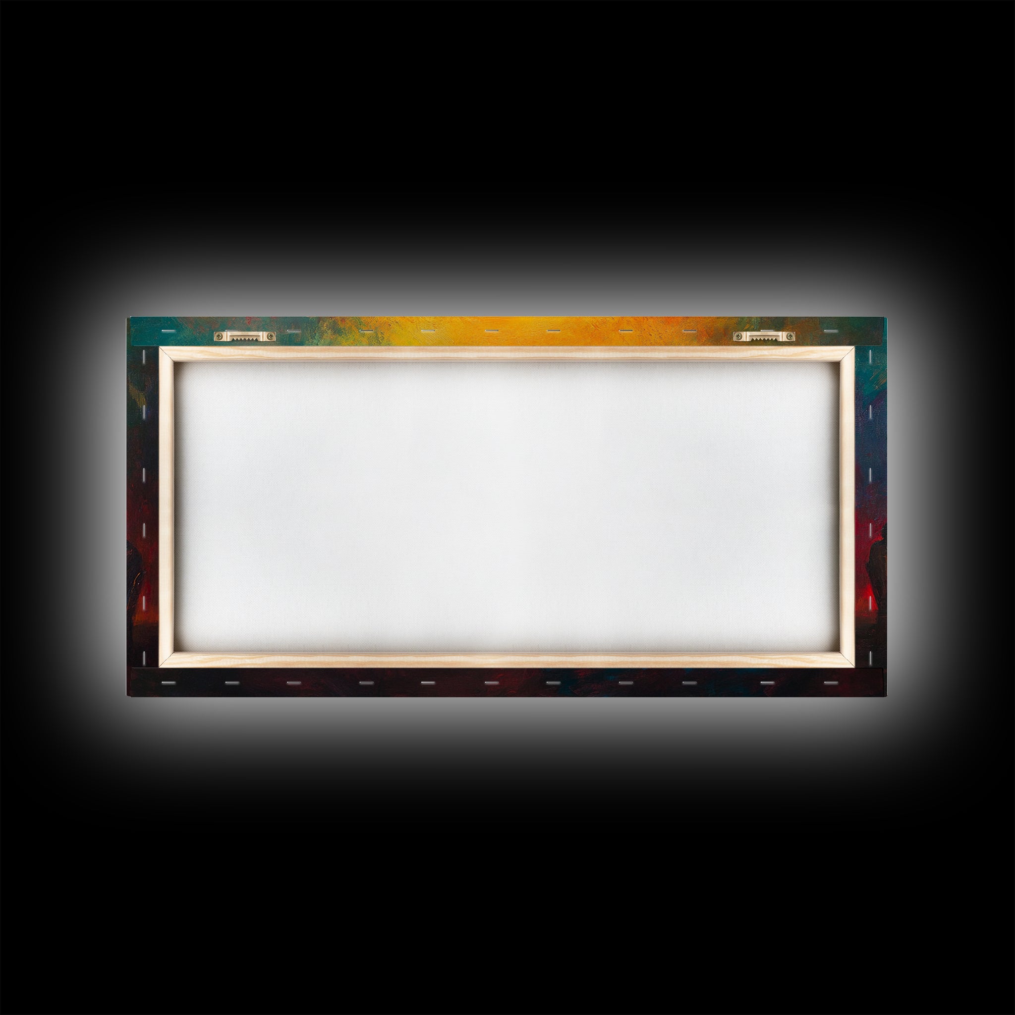 Scenic Depiction Of The Last Supper Framed Canvas Print - Jesus Art, Bible Wall Art, Christian Faith Home Decor, Last Supper Oil Painting