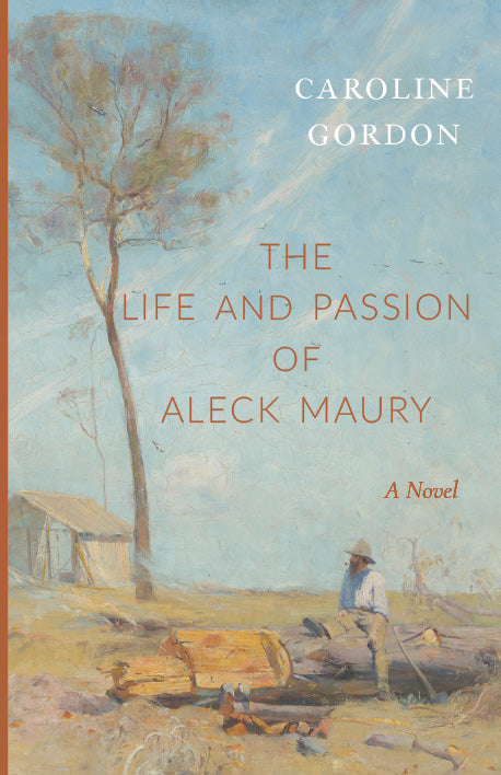 The Life and Passion of Aleck Maury book cover with scenic illustration and Caroline Gordon