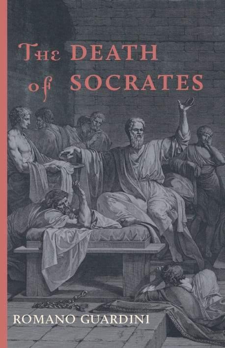Book cover illustration with figures and title text by Romano Guardini