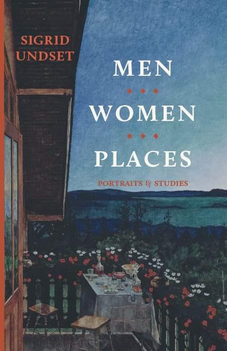 Book cover showing MEN • WOMEN • PLACES and PORTRAITS & STUDIES over landscape art