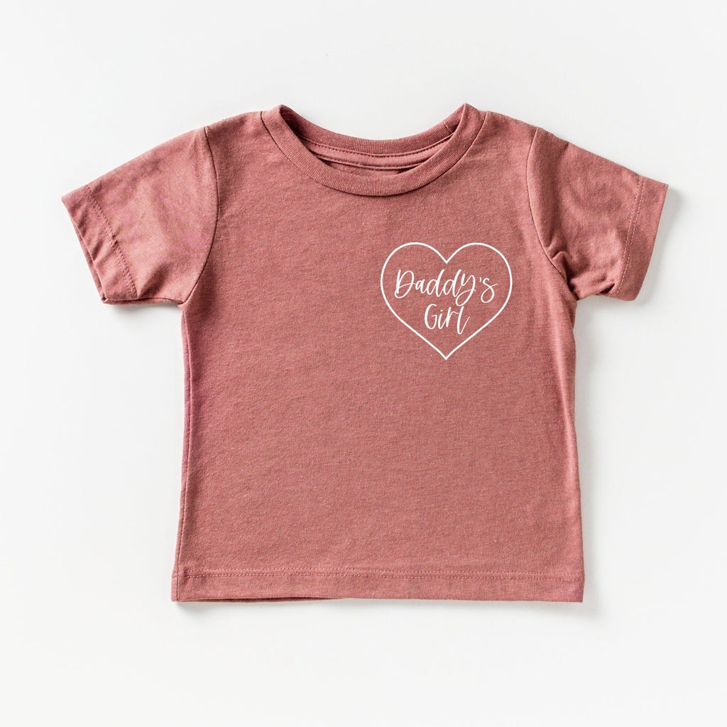Rose baby T-shirt with heart 'Daddy's Girl' logo