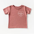 Rose baby T-shirt with heart 'Daddy's Girl' logo