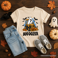 Sand kids Boo-Dozer T-shirt with construction vehicle graphic on front