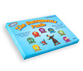 Blue Sacraments jigsaw puzzle with illustrated symbols and title cover