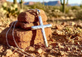 Hammered sterling silver cross pendant necklace with chain