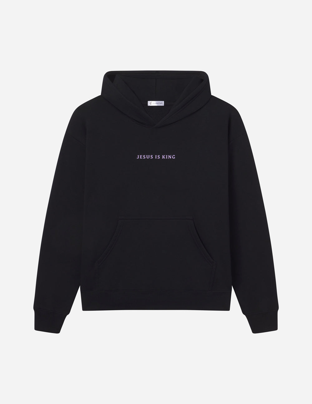 Black unisex hoodie, hooded pullover with front kangaroo pocket