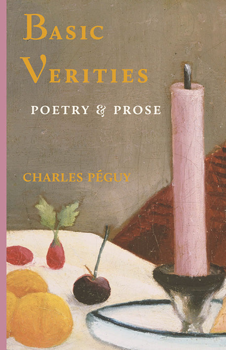 Poetry and prose book cover with candle and flowers