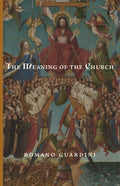 Religious book cover: “The Meaning of the Church”, painted Jesus, and Romano Guardini