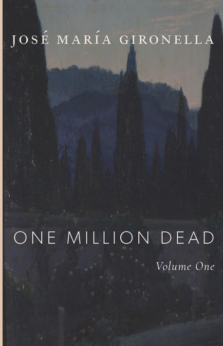 Paperback book cover with José María Gironella and One Million Dead, Volume One