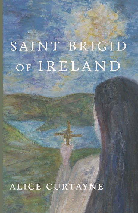 Book cover with blue landscape and cross artwork; author Alice Curtayne