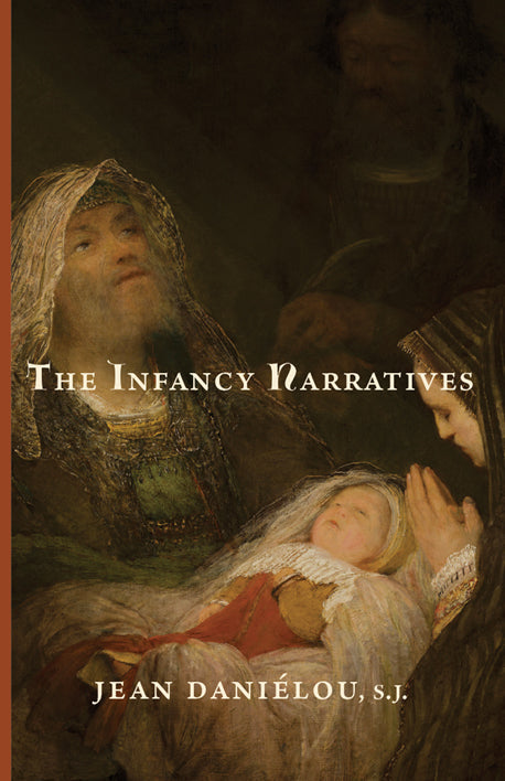 The Infancy Narratives book cover with manger scene and author Jean Daniélou