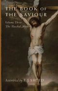 Religious book volume three cover with crucifix figure and title lettering