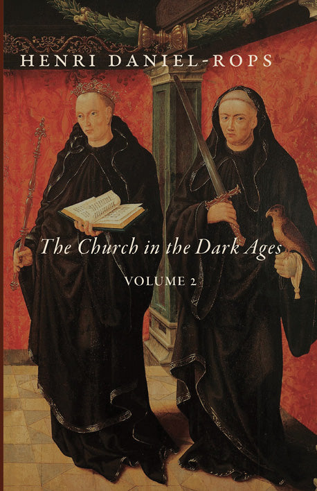 Book cover with two robed figures holding books, 'Volume 2' title text