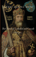Book volume 1 cover with ornate portrait illustration, Henri Daniel-Rops