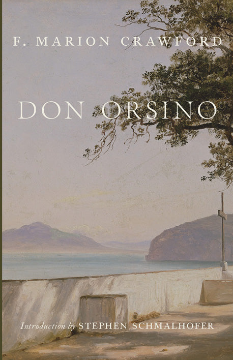 Novel cover with DON ORSINO title, author name, and scenic illustration