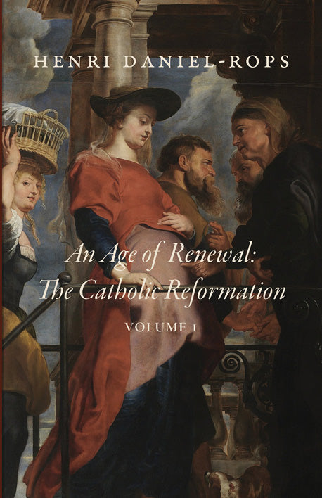 Book cover with painted religious figures, title, and volume I