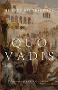 Historical novel book cover with large Roman-style title and author name