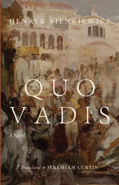 Historical novel book cover with large Roman-style title and author name