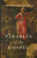 Parables of the Gospel paperback book cover with saint artwork and title text