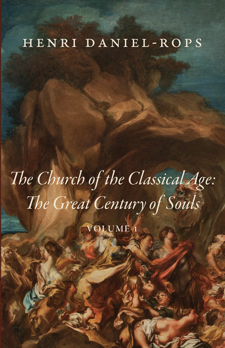 Book with classical painting-style cover and title text, Henri Daniel-Rops, Volume 1