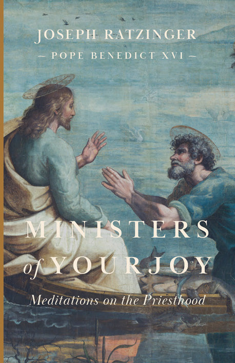 Book cover with angel and priest figures, title and subtitle text on blue artwork