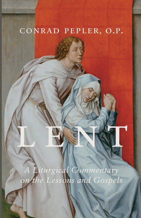 Lent book cover with illustrated clergy and title text, liturgical commentary