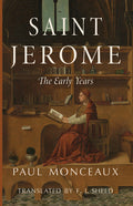 Hardcover book cover with saint figure reading; title "The Early Years"