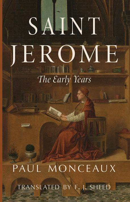 Hardcover book cover with saint figure reading; title "The Early Years"