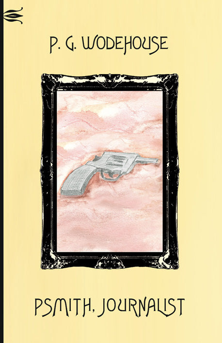 Book cover with framed illustration and title text on pale background
