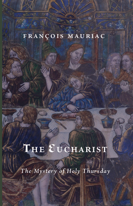 The Eucharist book cover with illustrated religious scene and title text