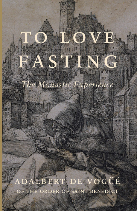 Book cover with title To Love Fasting and reclining monk illustration
