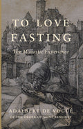Book cover with title To Love Fasting and reclining monk illustration