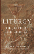 Book cover for Liturgy: The Life of the Church with artwork and large title text