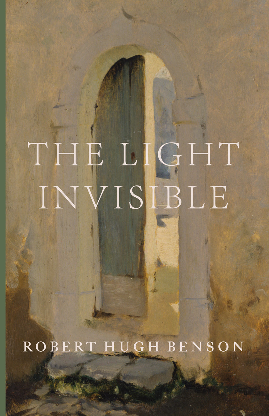 Book cover with door illustration, title text, and Robert Hugh Benson name