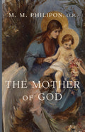 Religious book cover featuring Virgin Mary holding baby Jesus