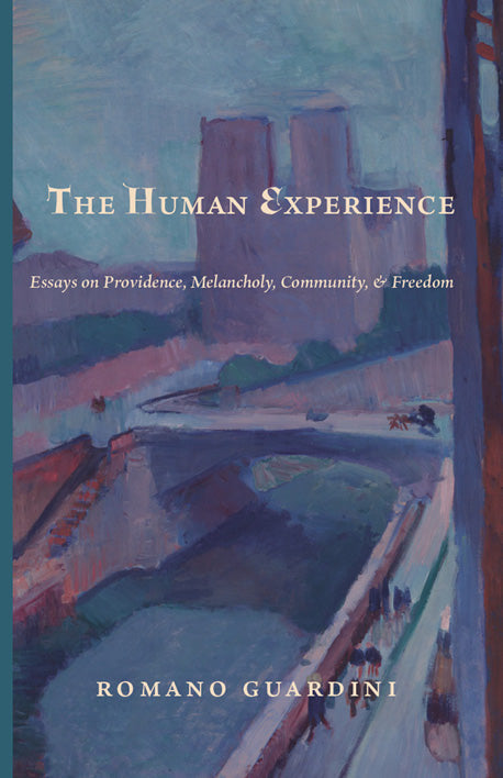 Book front cover with "The Human Experience" title and painted bridge scene