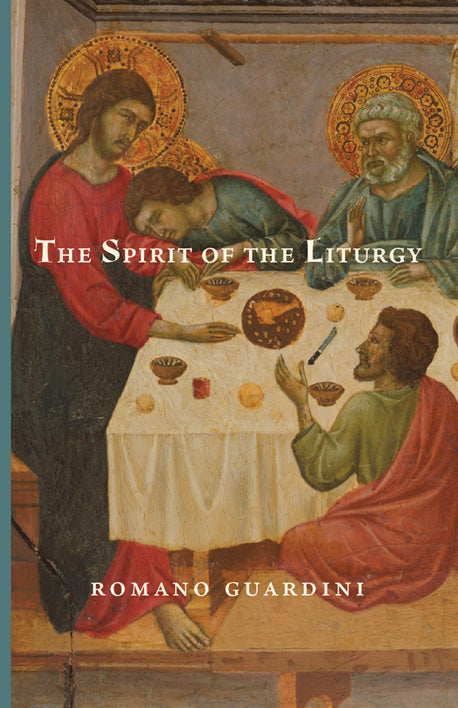 Book cover with religious painting of two seated figures at a shared table
