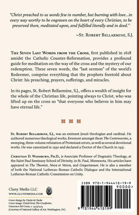 Back cover with barcode and ISBN, Saint Robert Bellarmine, S.J.